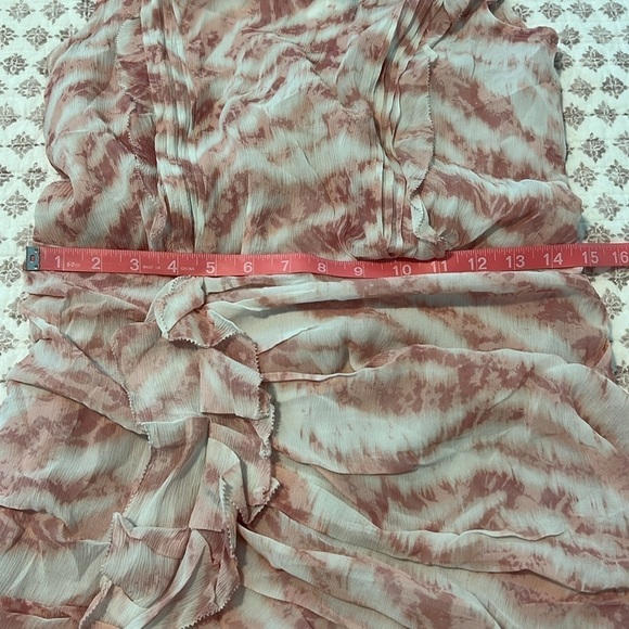 NWT ALLSAINTS Hali Areias Mini Dress Pink Ruffled Ruched UK 10 US 6 - Picture 10 of 16